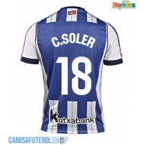 Camisa de time de futebol Real Sociedad Carlos Soler #18 Replicas 1º Equipamento 2025-26 Manga Curta